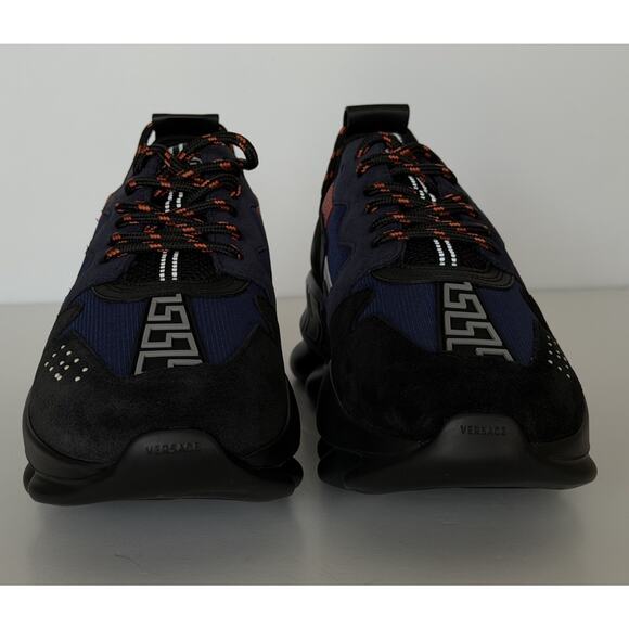 Versace Chain Reaction Chunky Sneakers Black/Blue 12 US (45 Eu) 1021575 IT NIB main image 4